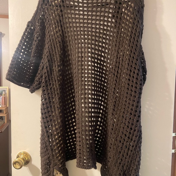 EARTHBOUND Brown Open Knit Sweater - Picture 3 of 3